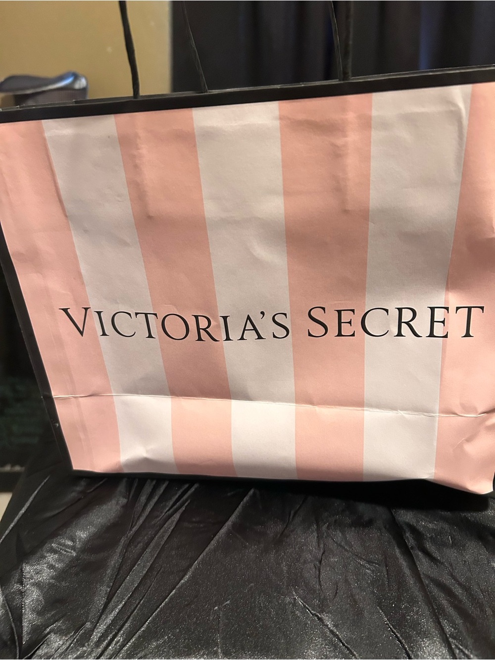Victoria's Secret Pink and White Striped Tote